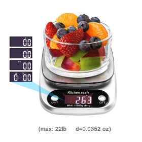 Supermarket Kitchen Scales Stainless Steel Weighing For Food