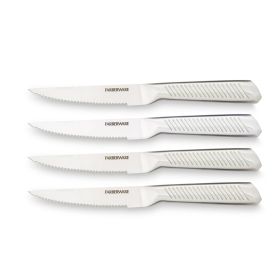 Farberware Forged Textured Stainless Steel Steak Knife Set