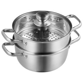VEVOR Steamer Pot, 9.5in/24cm Steamer