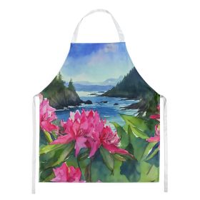 NEW Washington Coast Rhododendrons in Watercolor Apron