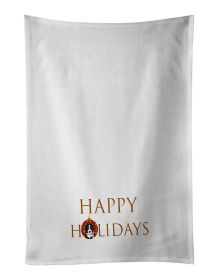 NEW Bernese Mountain Dog Puppy #1 Happy Holidays Kitchen Towel Set of 2