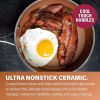 Hammered 10 inch, Non-Stick Frying Pan with Lid, Copper