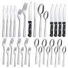 Bestdin 24 Pieces Silverware Set with Steak Knives