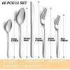 Bestdin 60 Pieces Stainless Steel Silverware Set for 12