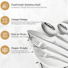 20PCS Silverware Set, Stainless Steel Flatware Set