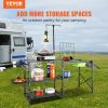 VEVOR Camping Kitchen Table, One-piece Folding Portable Cook