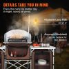 VEVOR Camping Kitchen Table, Folding Outdoor Cooking Table