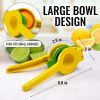 Metal 2-In-1 Lemon Lime Squeezer - Hand Juicer Lemon Squeezer