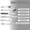 49-Piece Silver Flatware Set with Steak Knives and Dinner Forks