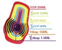 Multi-Color Measuring Cups and Spoons Set