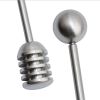 Straight Handle Honey Mixer Stainless Steel Honey and Syrup Dipper
