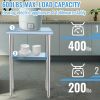 VEVOR Stainless Steel Prep Table, 24 x 18 x 36 Inch, 600lbs Load Capacity