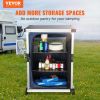 VEVOR Camping Kitchen Table w/ 3-Tier Storage Organizer