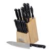 Oceanstar KS1187 Traditional 15-Piece Knife Set with Block