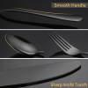 Silverware Set, 45 Piece Stainless Steel Flatware Cutlery Set
