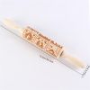 1pc Embossing Rolling Pin Christmas Pattern