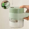 1pc 4 In 1 Vegetable Chopper Handheld Electric Vegetable Cutter