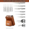 McCook MC29 15-Piece Kitchen Cutlery Knife Block Set