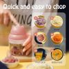 1pc Wireless Electric Mini Pink Garlic Chopper
