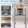 VEVOR Stainless Steel Prep Table, 24 x 24 x 36