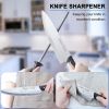 Knife Sets with Block; 15-Piece Kitchen Knife Set with Sharpener