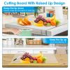 17.71x15.74IN Non-Slip Transparent Countertop Cutting Board Countertop Protector