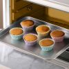 12pcs Silicone Baking Cups; Reusable Cupcake Liners; Non-stick Muffin Cups