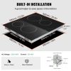 VEVOR Built in Electric Stove Top, 23.2 x 20.5 inch 4 Burners