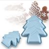 Christmas Tree Cookie Cutter 3 pcs Non-Stick Cupcake Molds