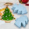 Christmas Tree Cookie Cutter 3 pcs Non-Stick Cupcake Molds