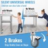 VEVOR Stainless Steel Prep Table, 24 x 24 x 36