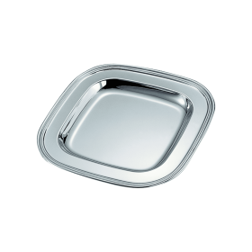 Square Tray, Nickel Plated (size: 9.5")