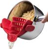 Kitchen Snap N Strain Pot Strainer and Pasta Strainer