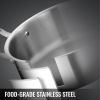 Kitchen Supplies Glass Lid Multi Tiers Kitchen Pan Cookware Stainless Steel