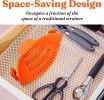 Kitchen Snap N Strain Pot Strainer and Pasta Strainer