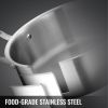 Kitchen Supplies Glass Lid Multi Tiers Kitchen Pan Cookware Stainless Steel