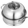 Kitchen Supplies Glass Lid Multi Tiers Kitchen Pan Cookware Stainless Steel