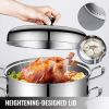 Kitchen Supplies Glass Lid Multi Tiers Kitchen Pan Cookware Stainless Steel