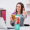 15.2OZ Portable Fruit Blender with 6 Blades Rechargeable Juice Cup