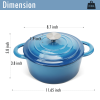 COOKWIN Enameled Cast Iron Dutch Oven with Self Basting Lid
